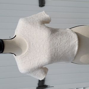 SO off-white crop sweater